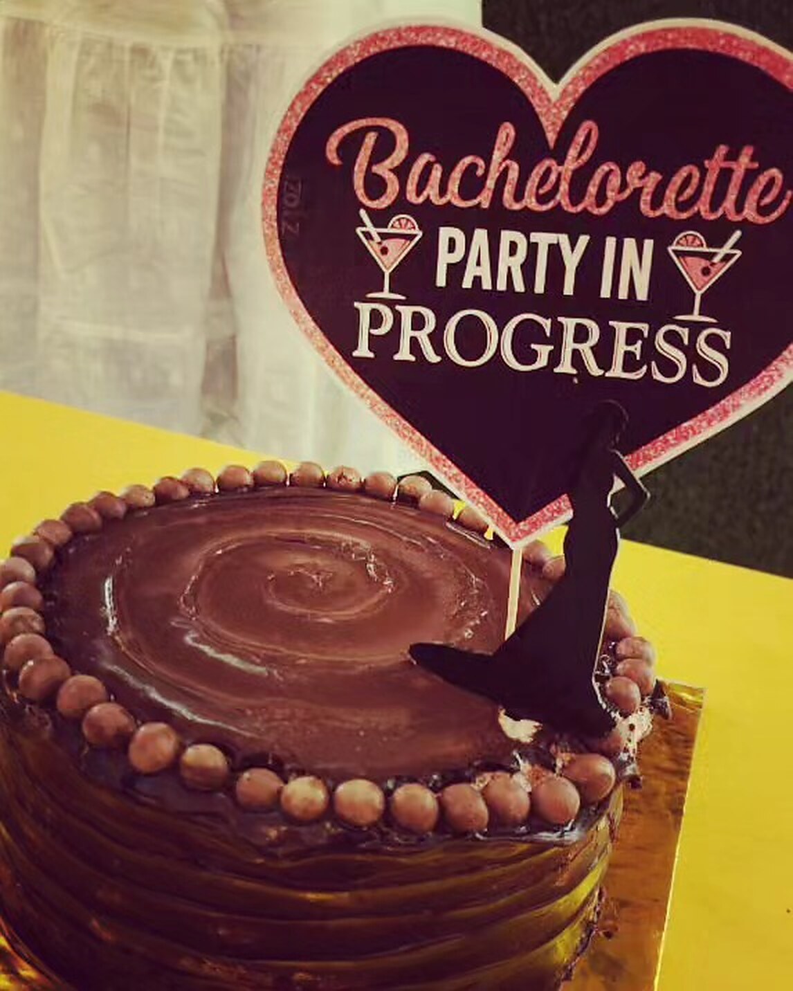 Chocolate bachelorette party cake