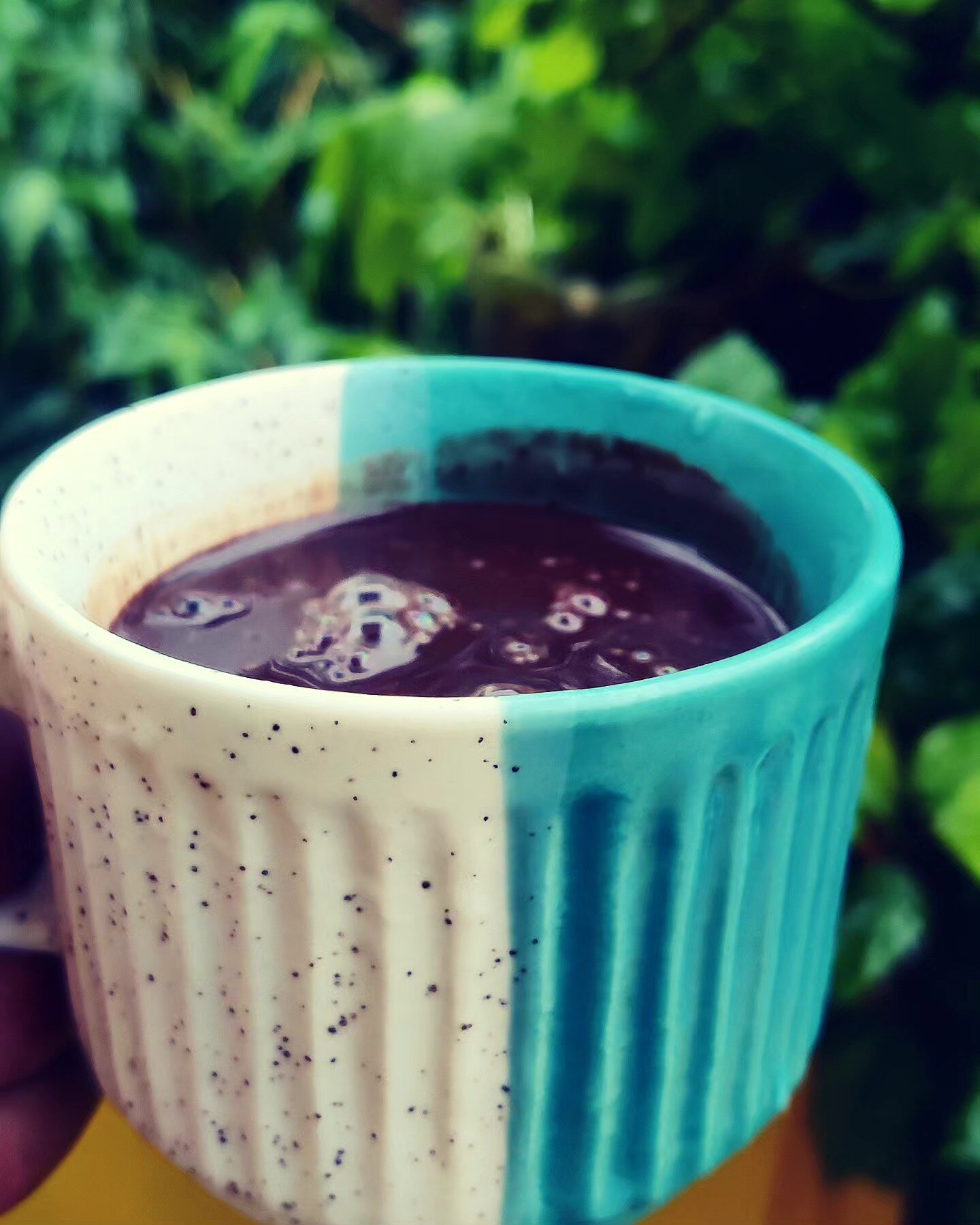 A mug of hot chocolate from the Oblak's Bakery kitchen
